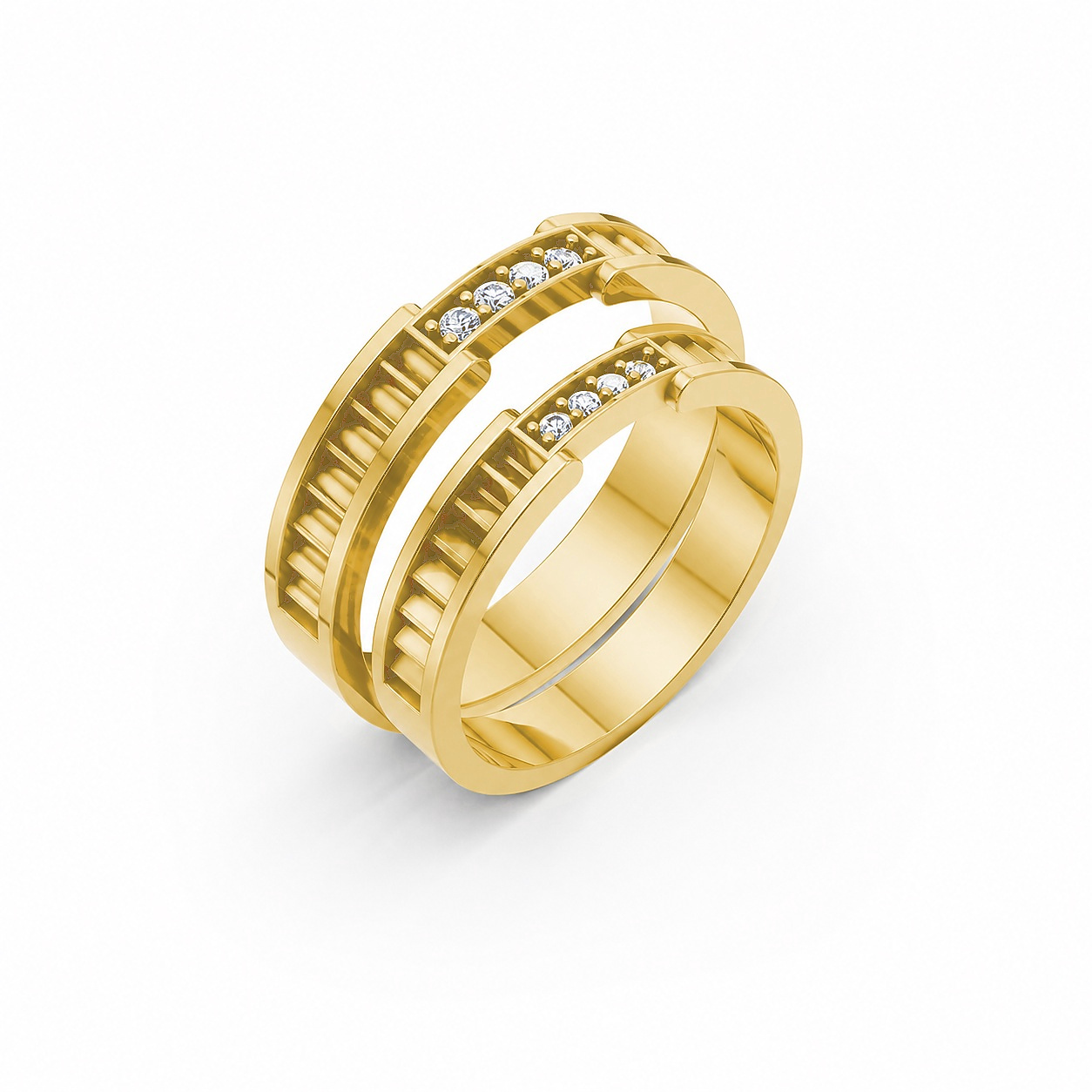 Nhẫn cưới K24 Vàng Gold thiết kế tinh tế, sang trọng
