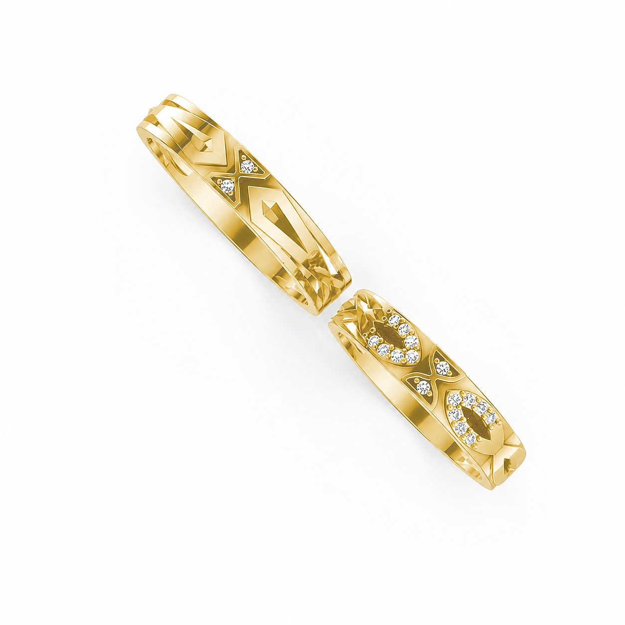 NHẪN CƯỚI K25 Vàng Gold thiết kế tinh xảo, độc đáo