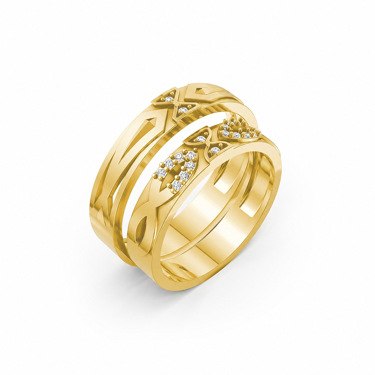 NHẪN CƯỚI K25 Vàng Gold thiết kế tinh tế, sang trọng
