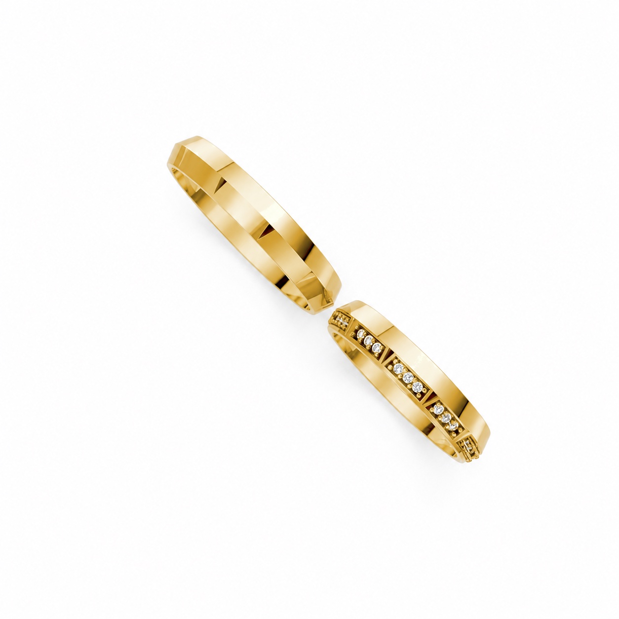 Nhẫn cưới K29 Vàng Gold thiết kế tinh xảo, độc đáo