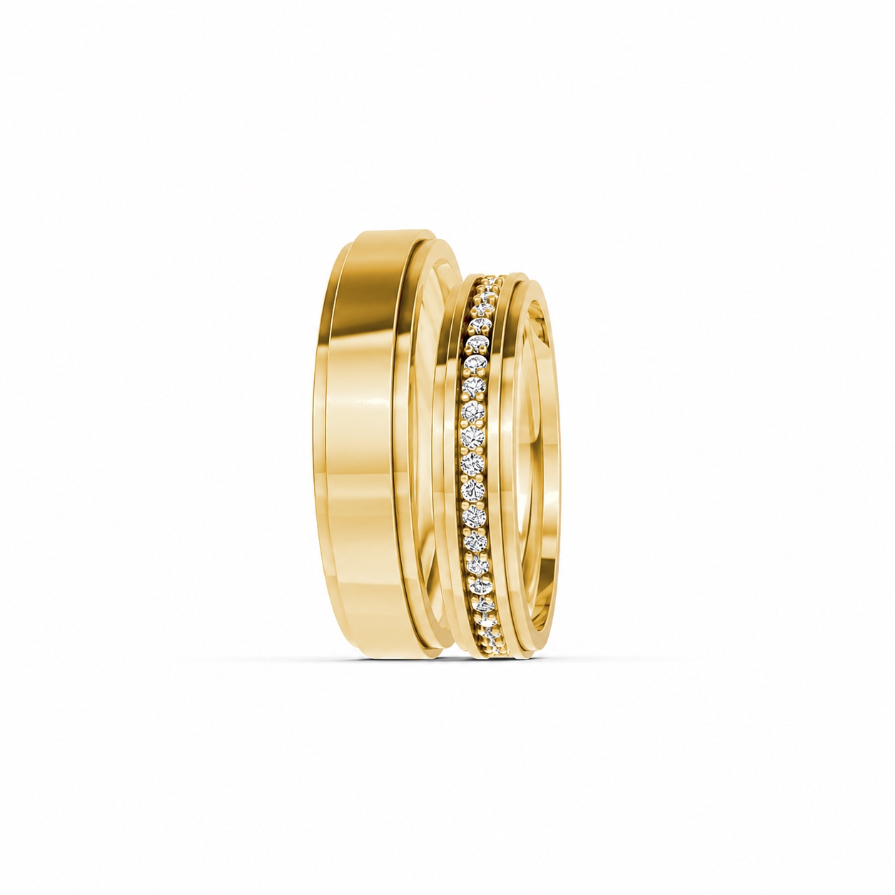 Nhẫn cưới S213 Vàng Gold thiết kế phá cách, sang trọng