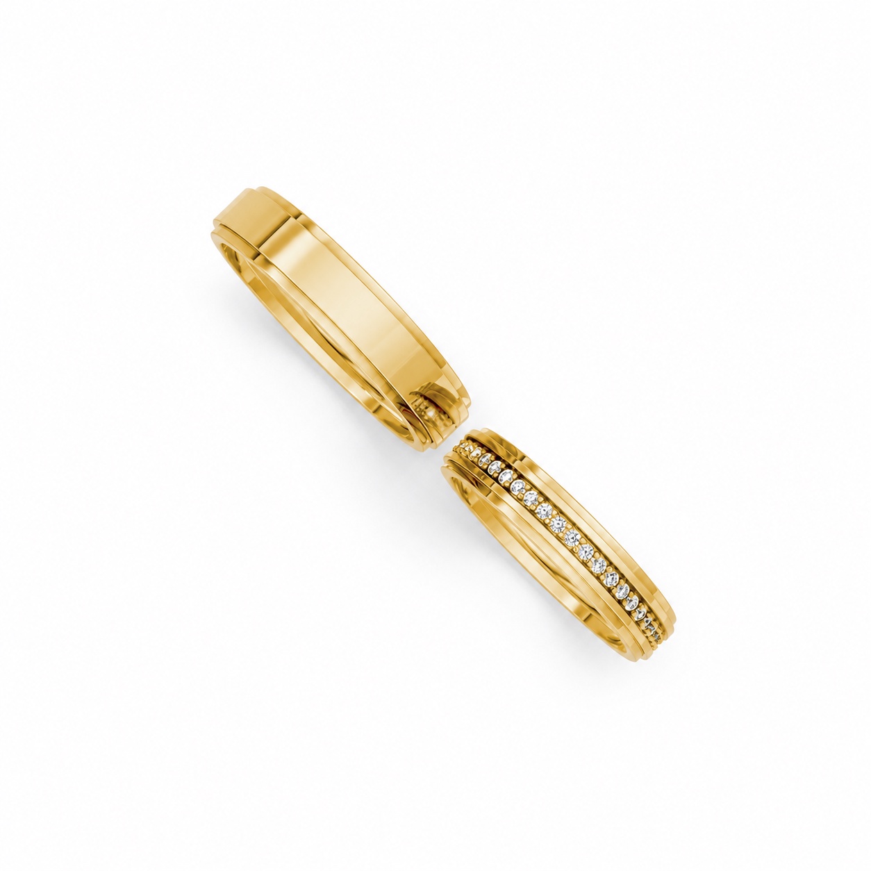 Nhẫn cưới S213 Vàng Gold thiết kế tinh xảo, độc đáo