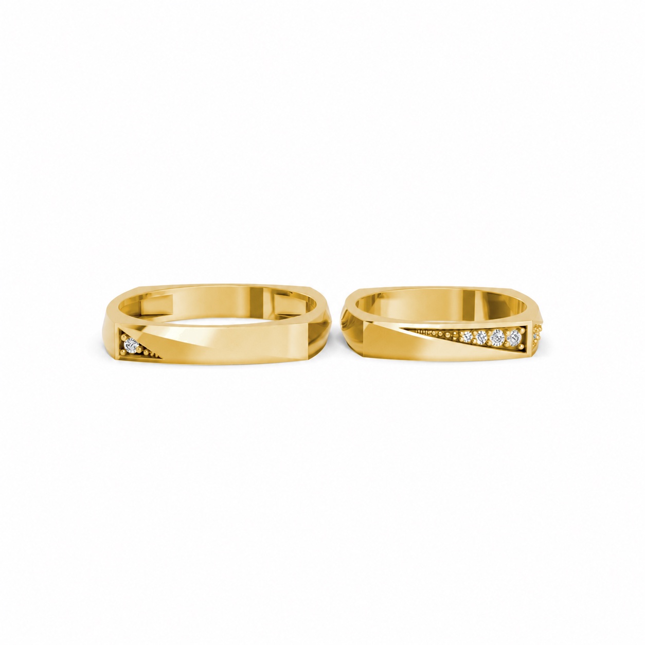 Nhẫn cưới S217 Vàng Gold vàng 10K/14K/18K/607 cao cấp, thanh lịch
