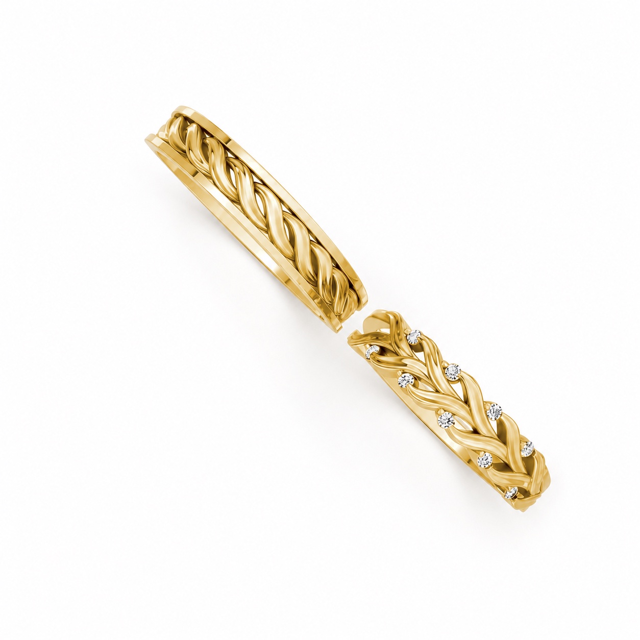 Nhẫn cưới S220 Vàng Gold thiết kế tinh xảo, độc đáo