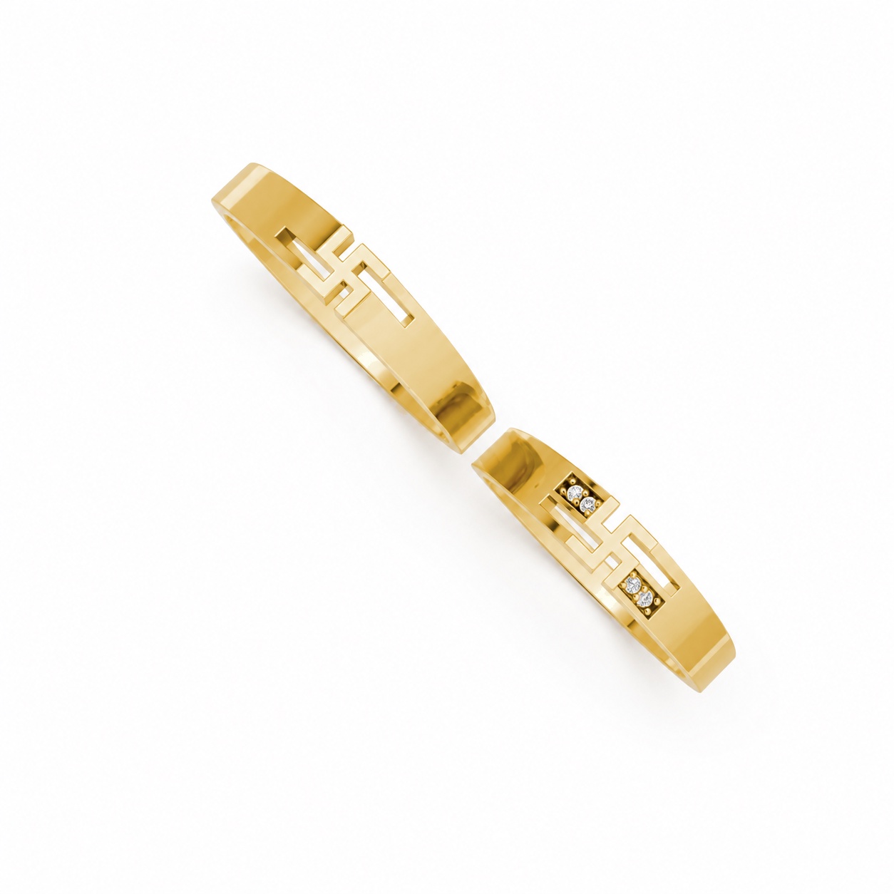 Nhẫn cưới S222 Vàng Gold thiết kế tinh xảo, độc đáo