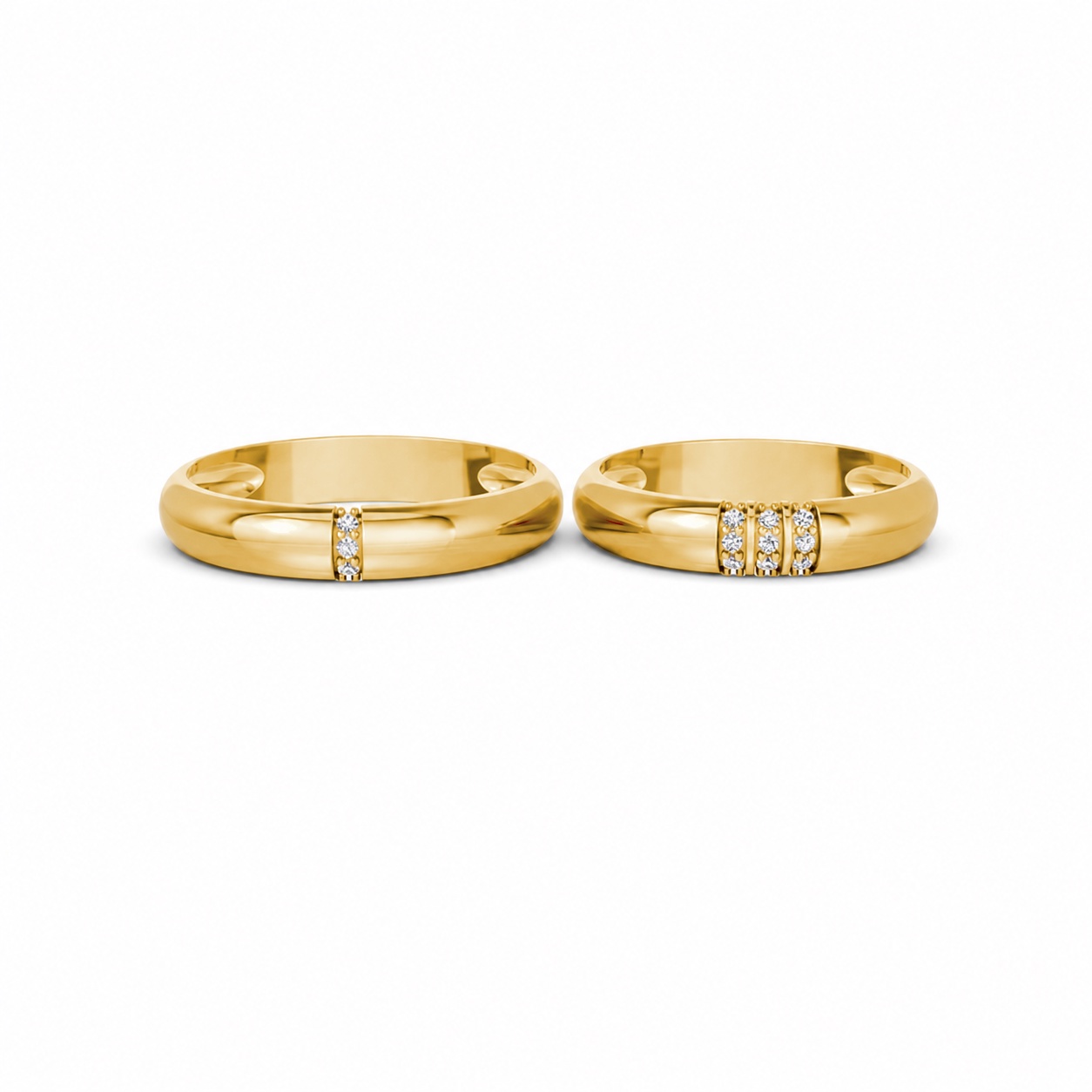 Nhẫn cưới S223 Vàng Gold vàng 10K/14K/18K/607 cao cấp, thanh lịch