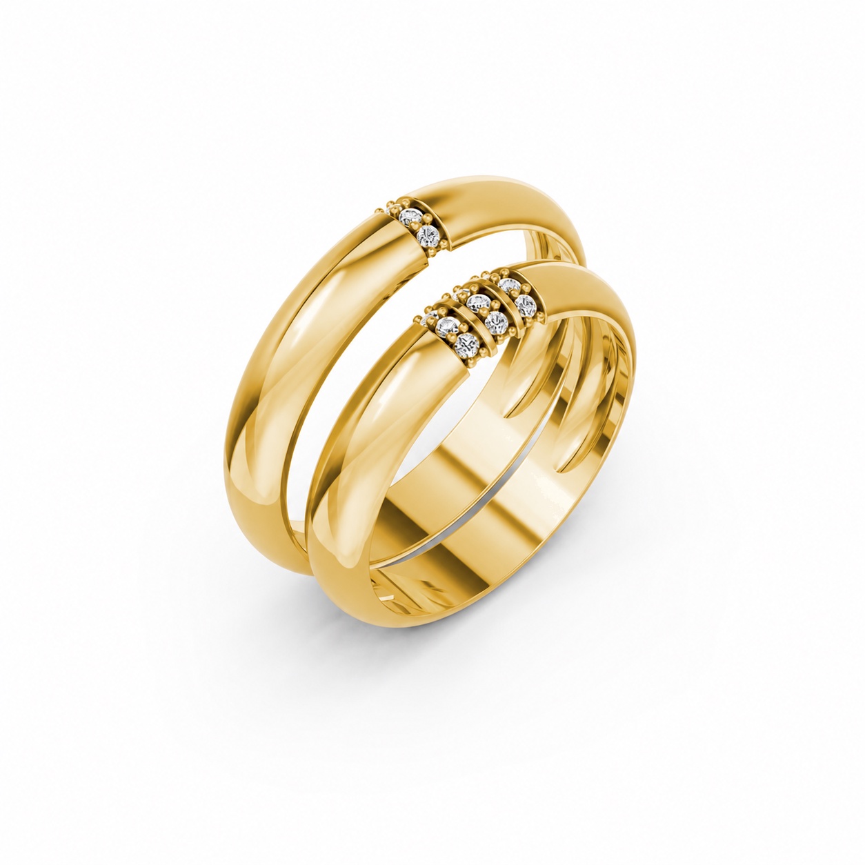 Nhẫn cưới S223 Vàng Gold thiết kế tinh tế, sang trọng