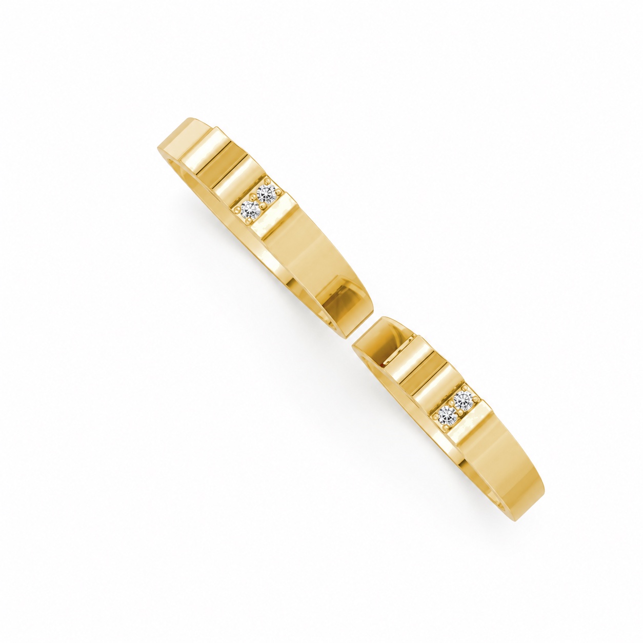 Nhẫn cưới S224 Vàng Gold thiết kế tinh xảo, độc đáo
