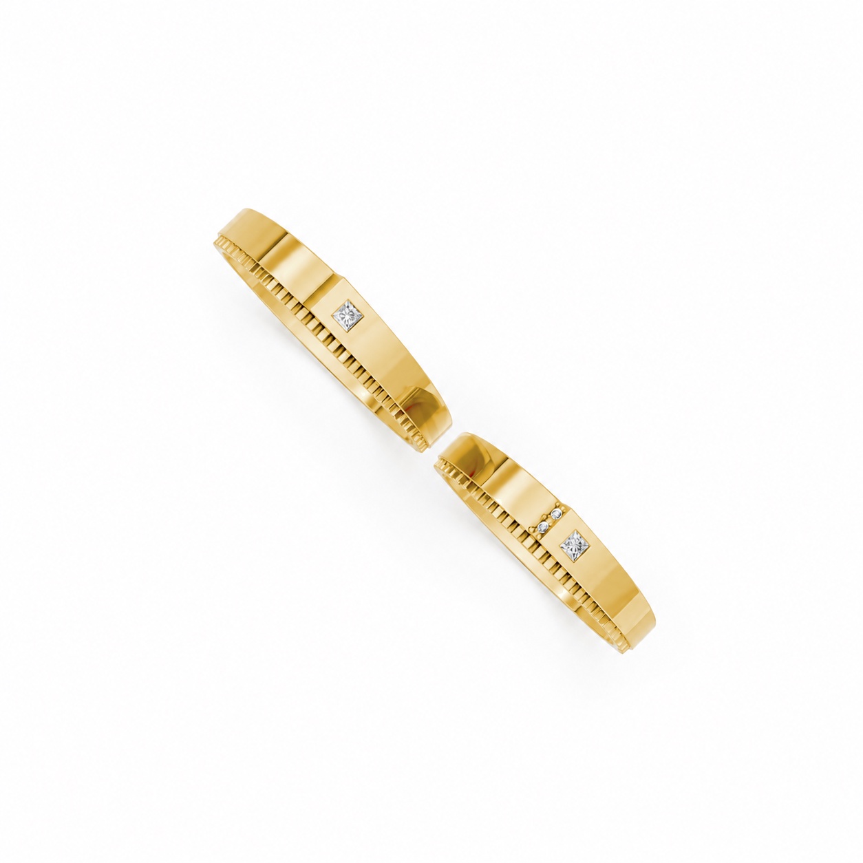Nhẫn cưới S226 Vàng Gold thiết kế tinh xảo, độc đáo