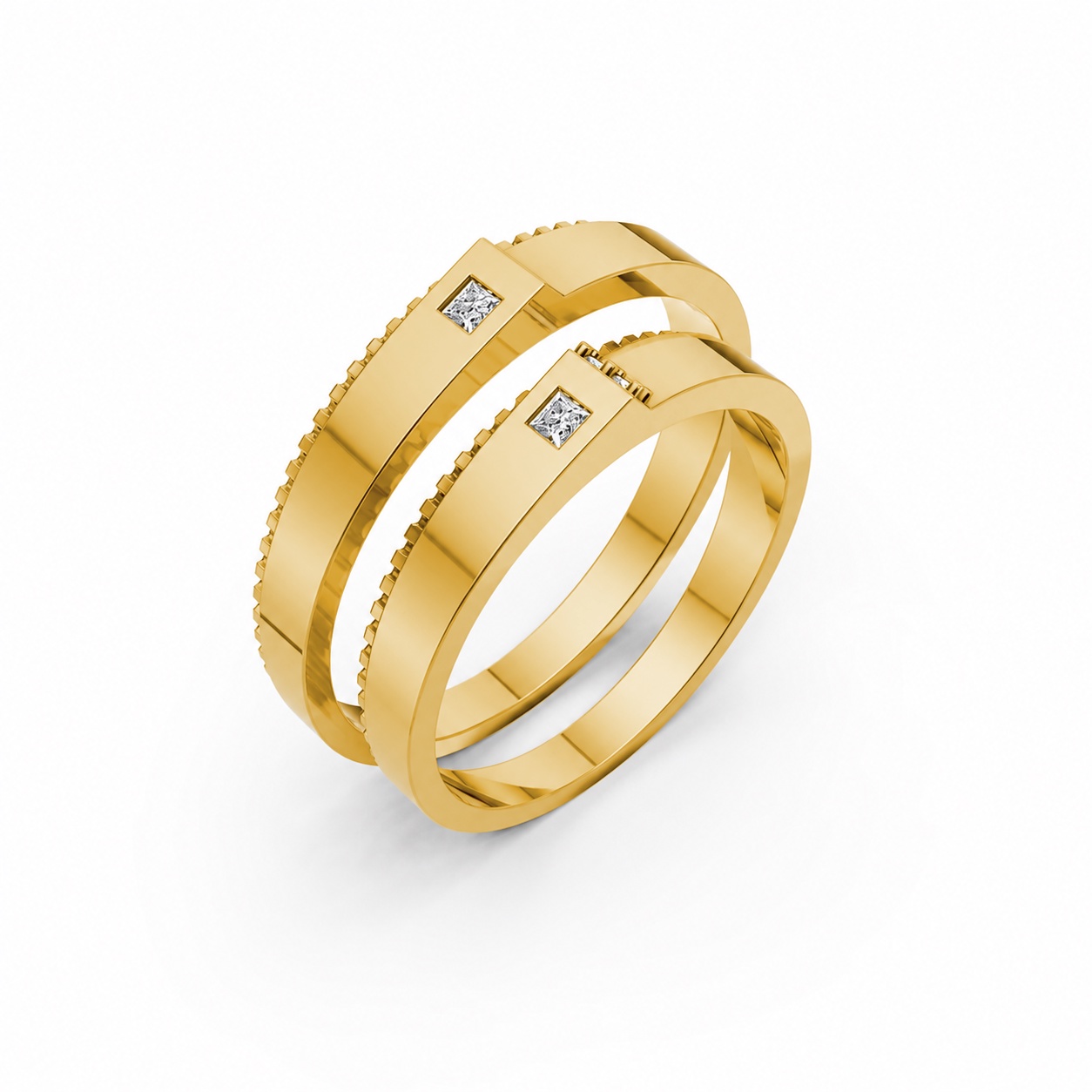 Nhẫn cưới S226 Vàng Gold thiết kế tinh tế, sang trọng