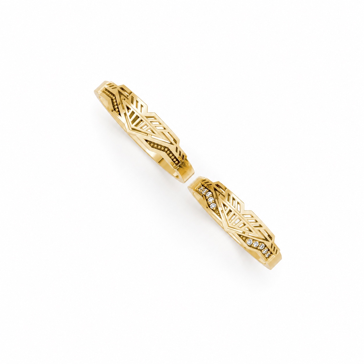 Nhẫn cưới S238 Vàng Gold thiết kế tinh xảo, độc đáo