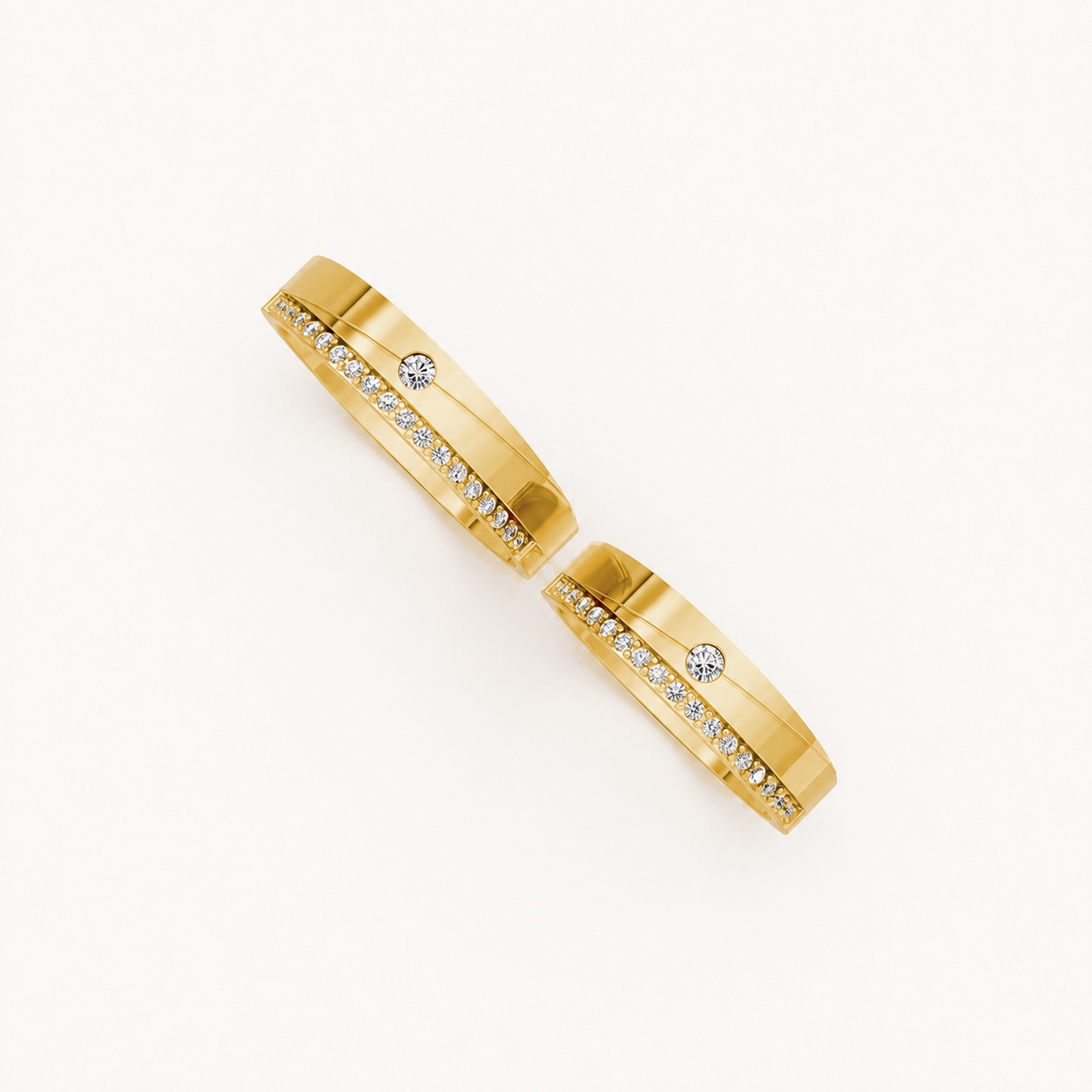 Nhẫn cưới S52 Vàng Gold thiết kế tinh xảo, độc đáo