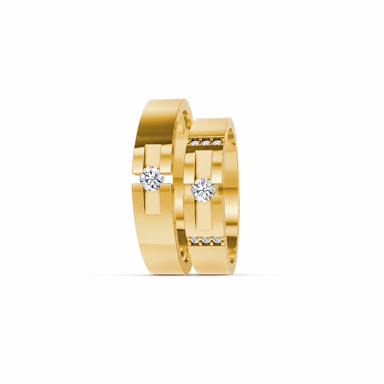 Nhẫn Cưới S69 Vàng Gold thiết kế phá cách, sang trọng