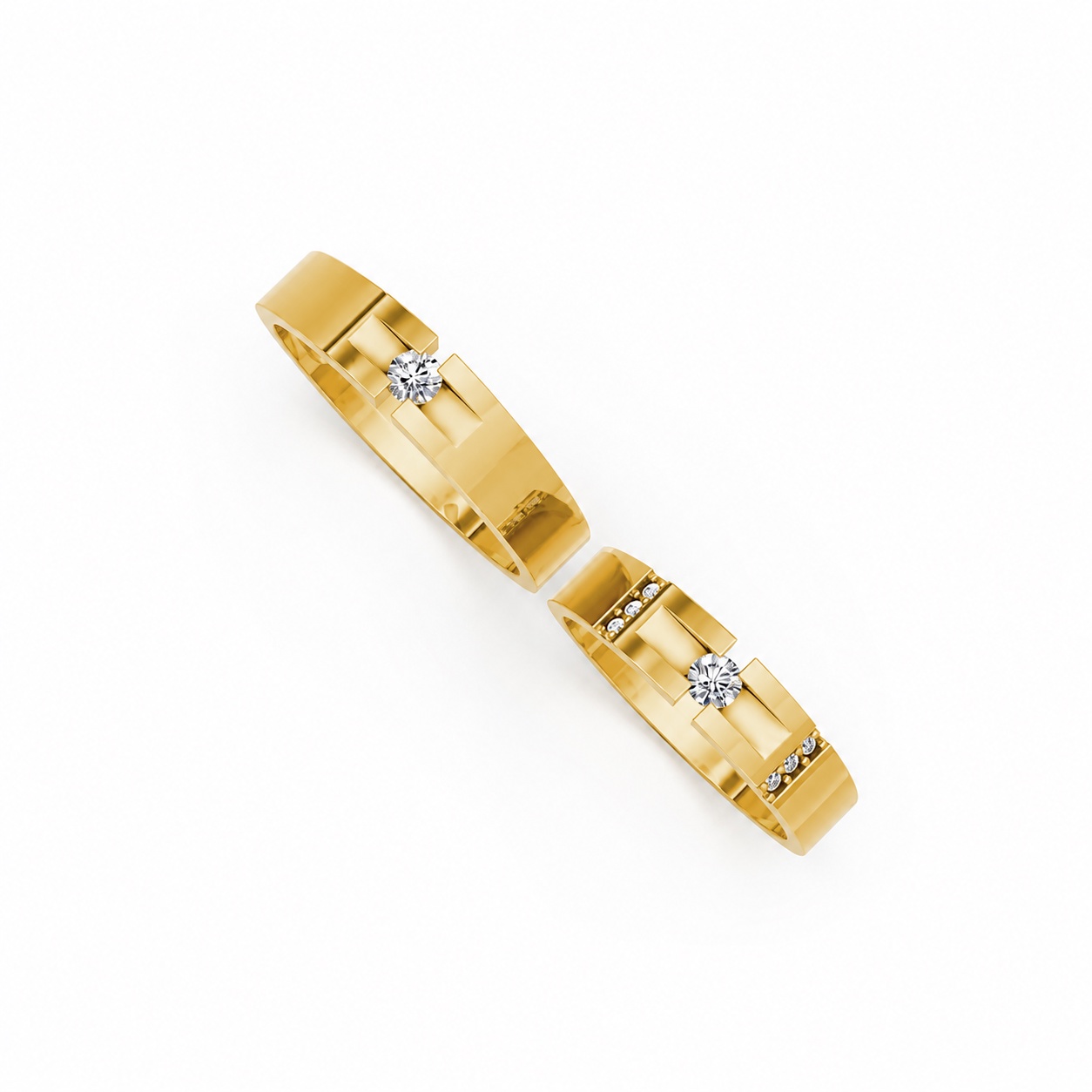Nhẫn Cưới S69 Vàng Gold thiết kế tinh xảo, độc đáo