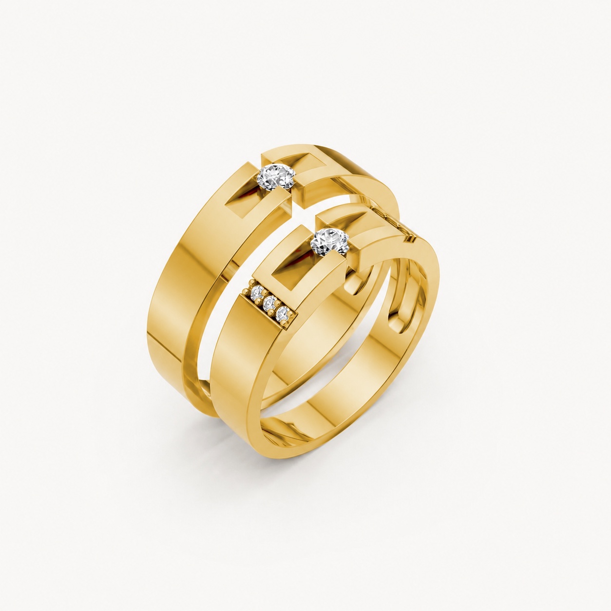 Nhẫn Cưới S69 Vàng Gold thiết kế tinh tế, sang trọng