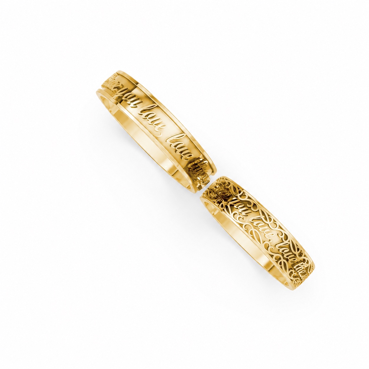 Nhẫn cưới TG14 Vàng Gold thiết kế tinh xảo, độc đáo