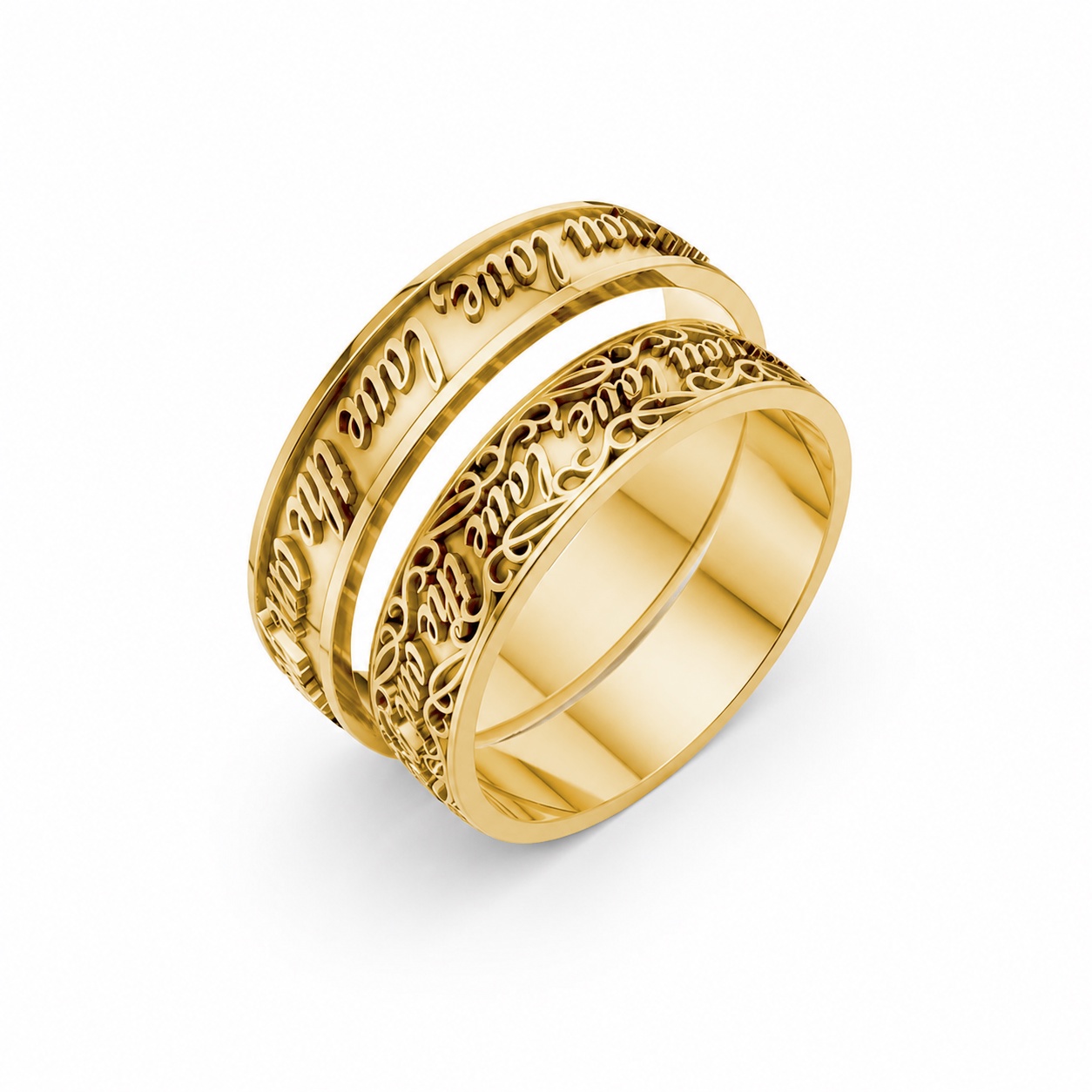 Nhẫn cưới TG14 Vàng Gold thiết kế tinh tế, sang trọng