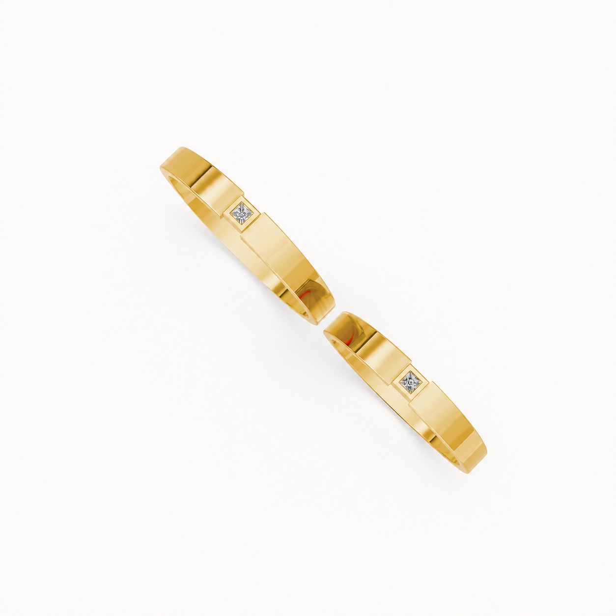 Nhẫn cưới TG2 Vàng Gold thiết kế tinh xảo, độc đáo
