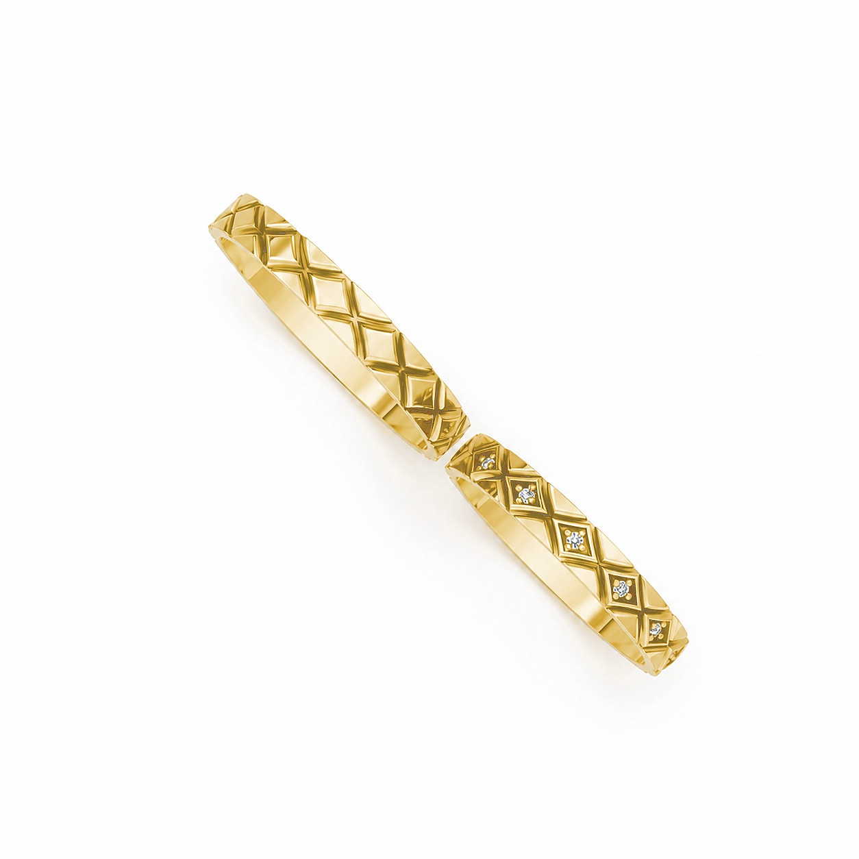 Nhẫn cưới TG20 Vàng Gold thiết kế tinh xảo, độc đáo