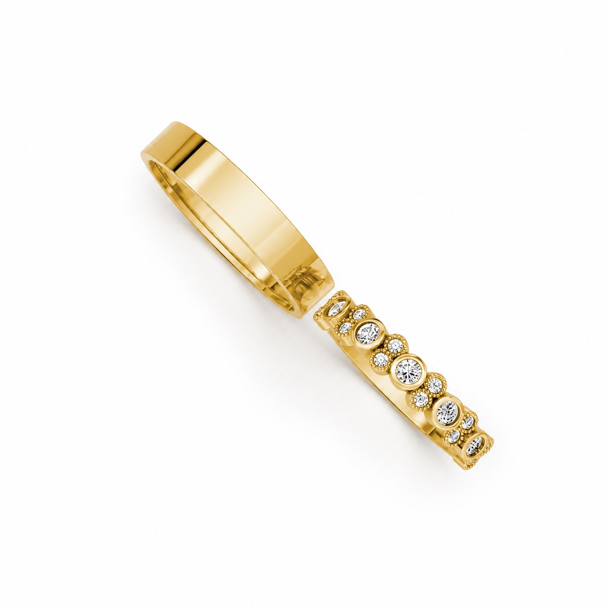 Nhẫn cưới TG22 Vàng Gold thiết kế tinh xảo, độc đáo