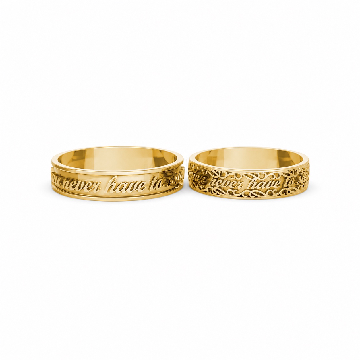 Nhẫn cưới TG24 Vàng Gold vàng 10K/14K/18K/607 cao cấp, thanh lịch