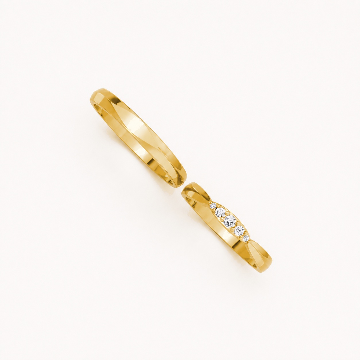 Nhẫn cưới TG25 Vàng Gold thiết kế tinh xảo, độc đáo