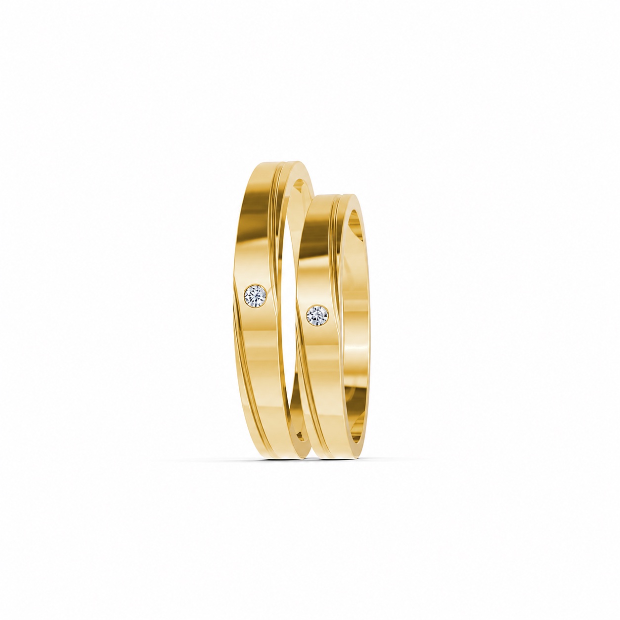 Nhẫn Cưới TG3 Vàng Gold thiết kế phá cách, sang trọng