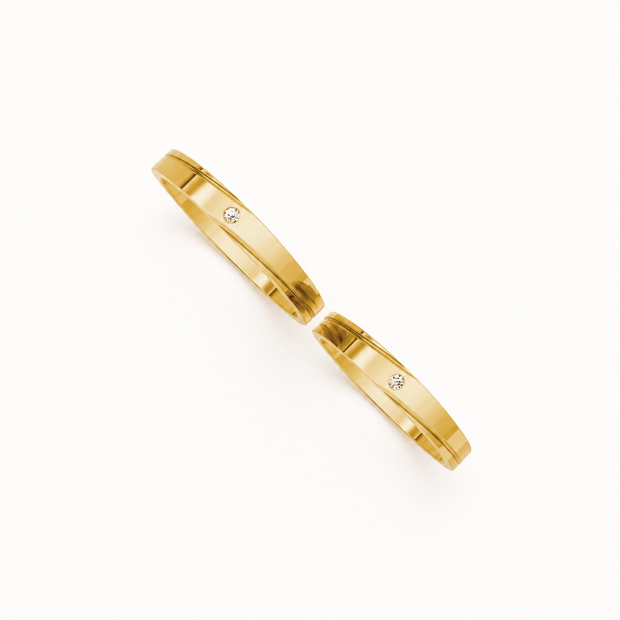 Nhẫn Cưới TG3 Vàng Gold thiết kế tinh xảo, độc đáo