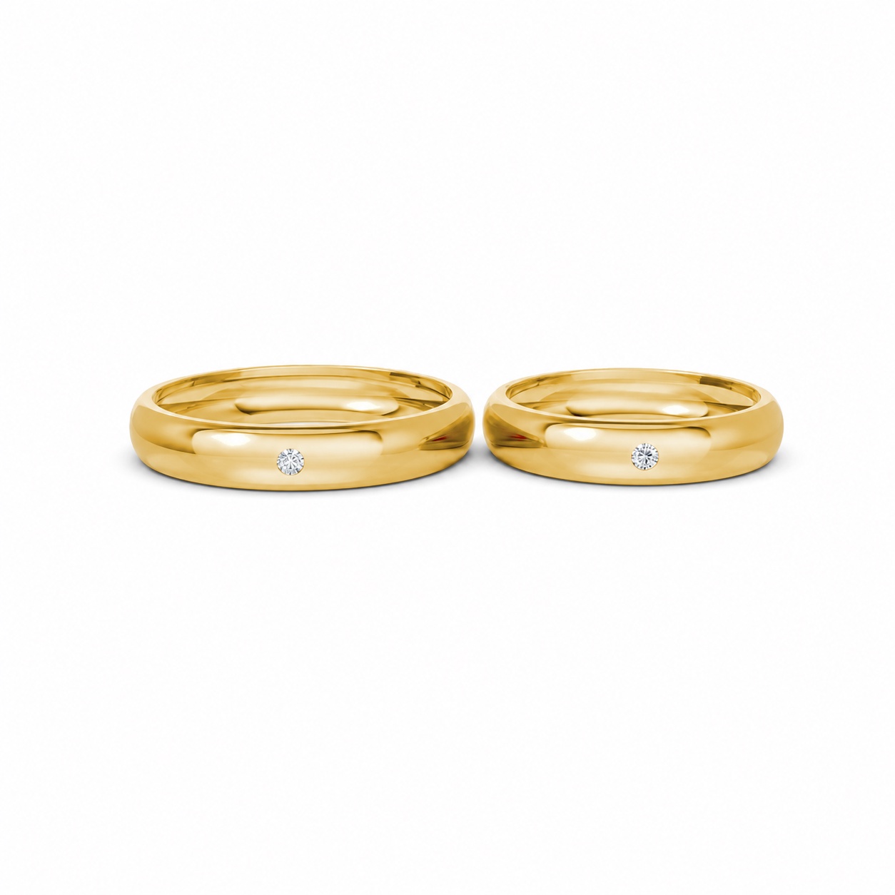 Nhẫn cưới TG8 Vàng Gold vàng 10K/14K/18K/607 cao cấp, thanh lịch