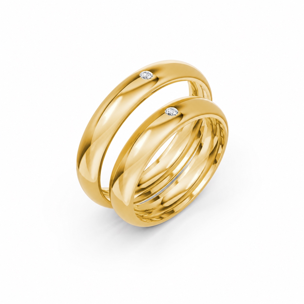 Nhẫn cưới TG8 Vàng Gold thiết kế tinh tế, sang trọng