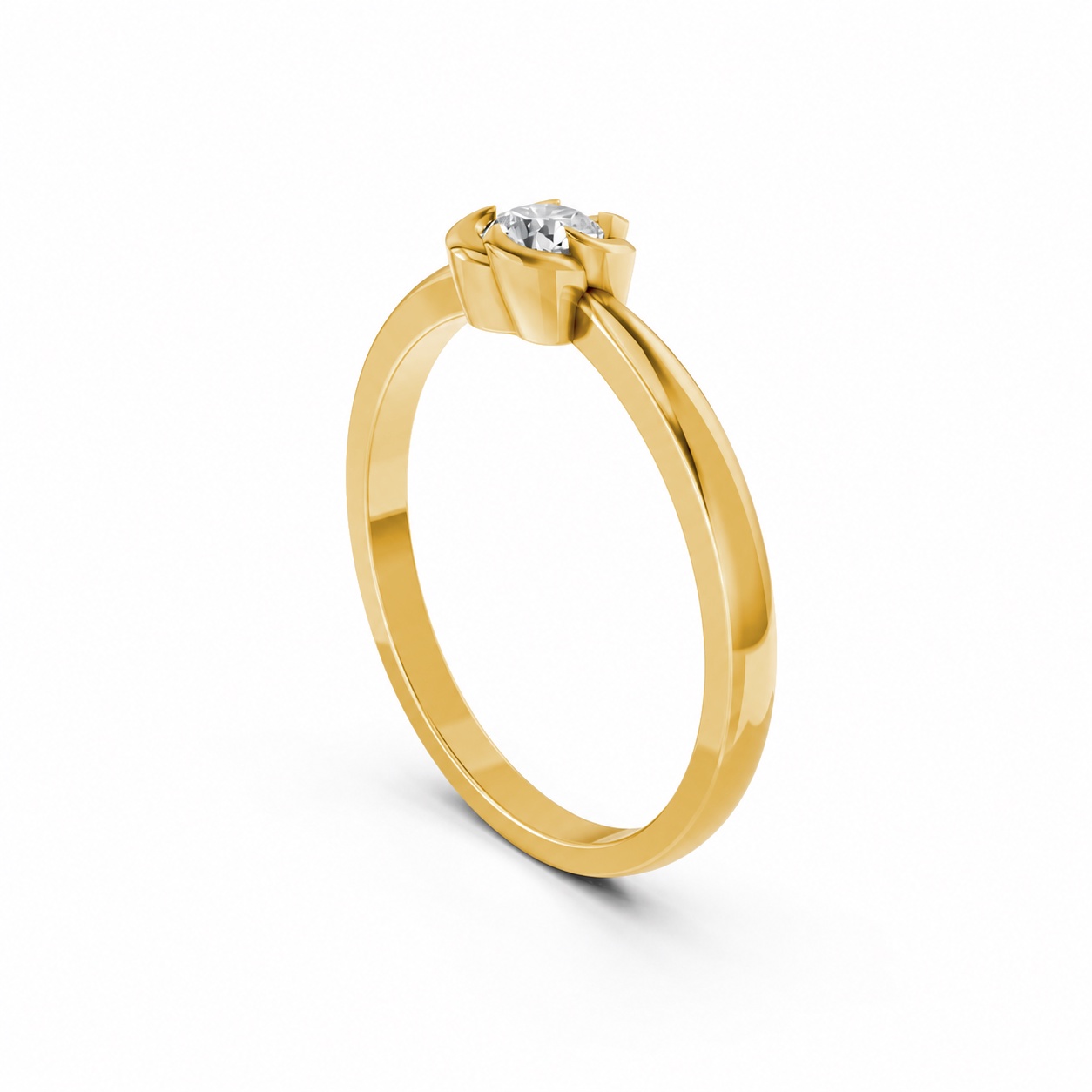 Nhẫn đính hôn R461 Vàng Gold thiết kế tinh xảo, độc đáo