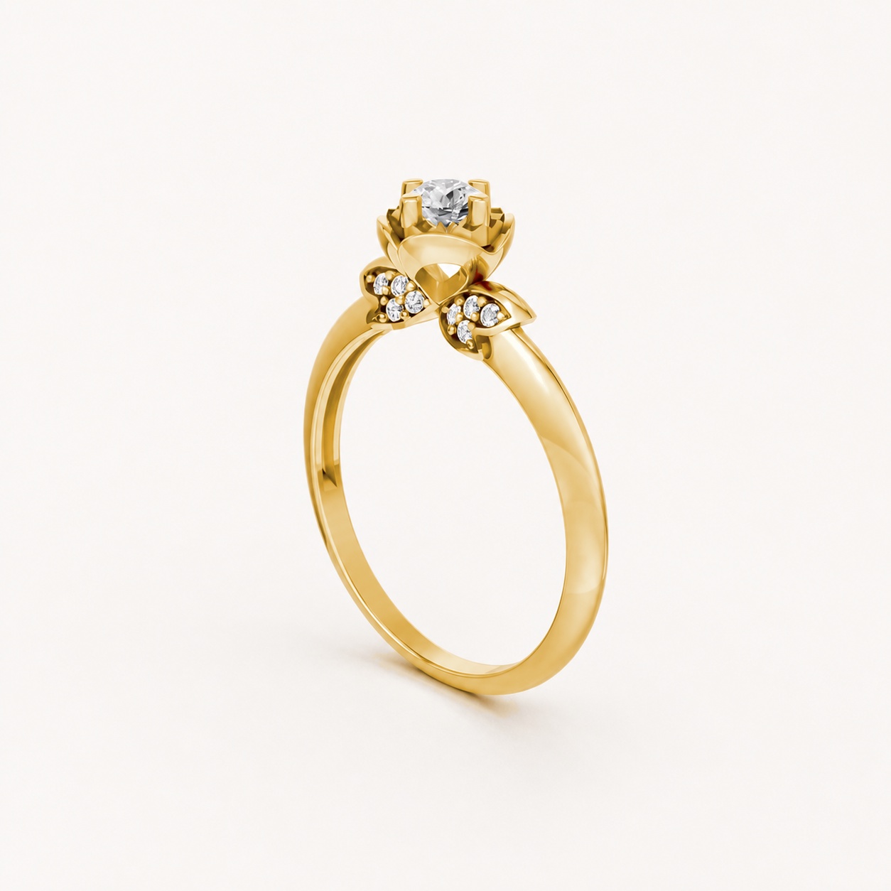Nhẫn đính hôn R468 Vàng Gold thiết kế tinh xảo, độc đáo