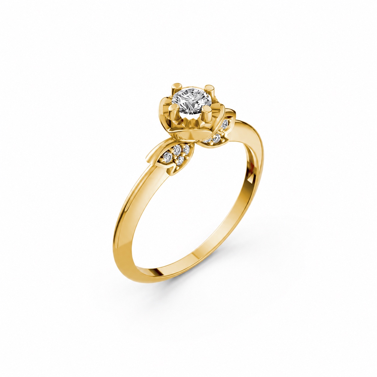 Nhẫn đính hôn R468 Vàng Gold thiết kế tinh tế, sang trọng