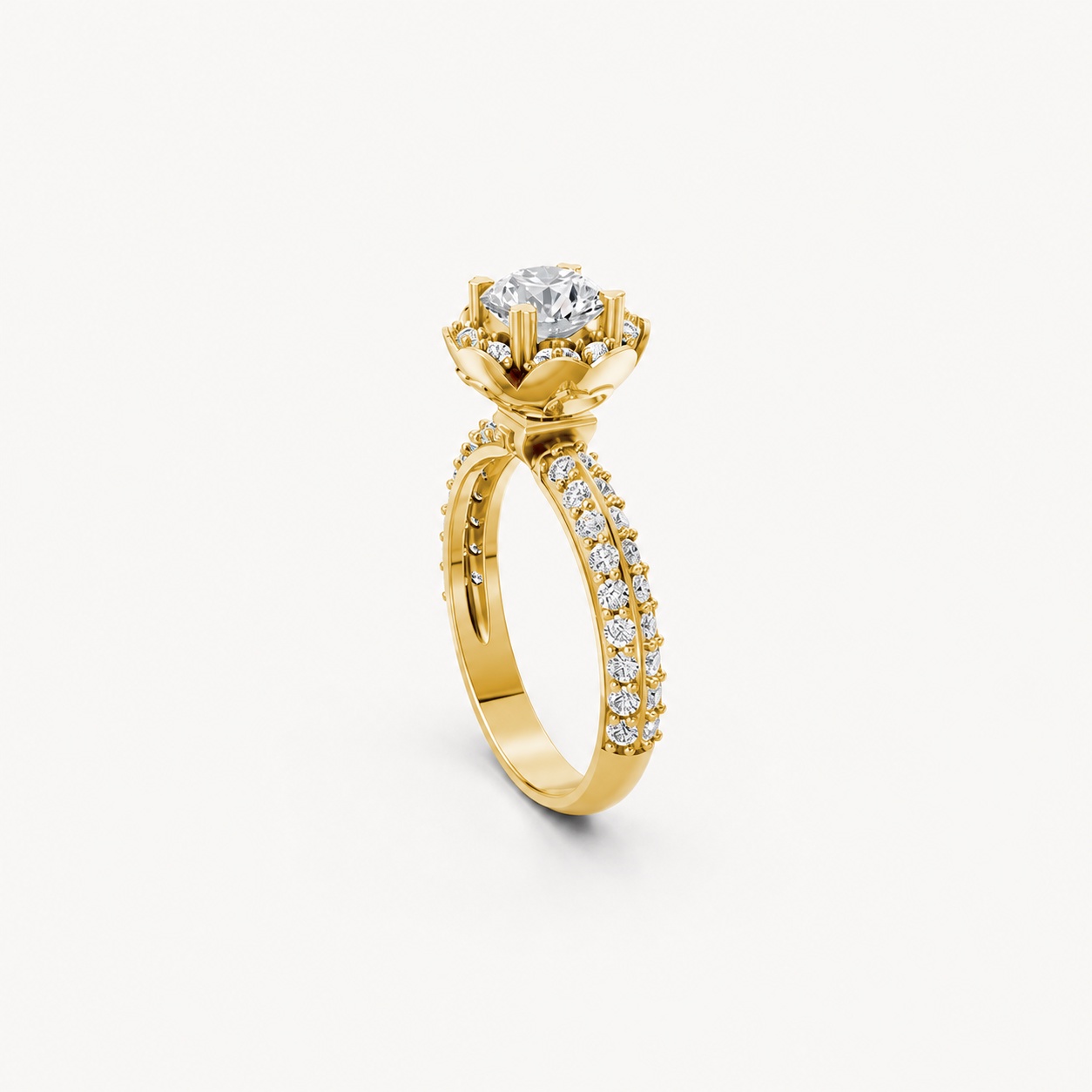 Nhẫn đính hôn Paris TBR16 Vàng Gold thiết kế tinh xảo, độc đáo