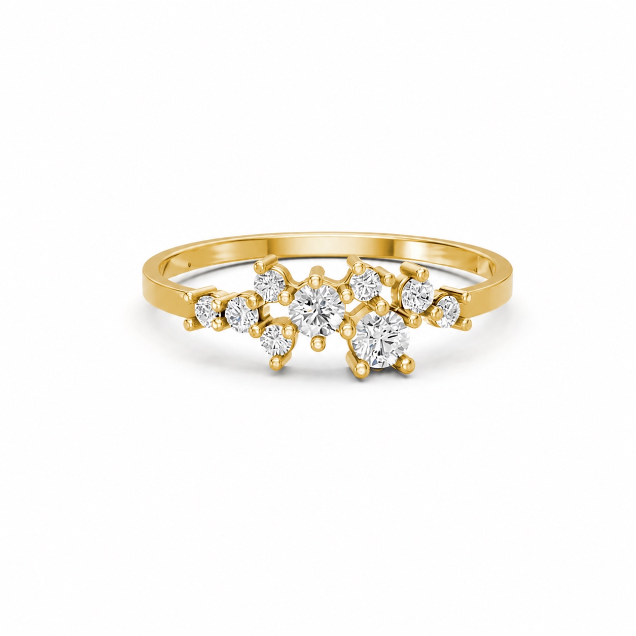 Nhẫn Nữ EURO Style RNN1 Vàng Gold vàng 10K/14K/18K/607 cao cấp, thanh lịch