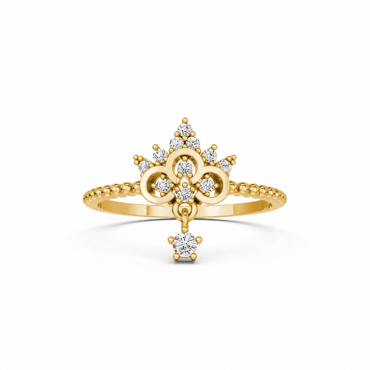 Nhẫn Nữ EURO Style RNN17 Vàng Gold vàng 10K/14K/18K/607 cao cấp, thanh lịch