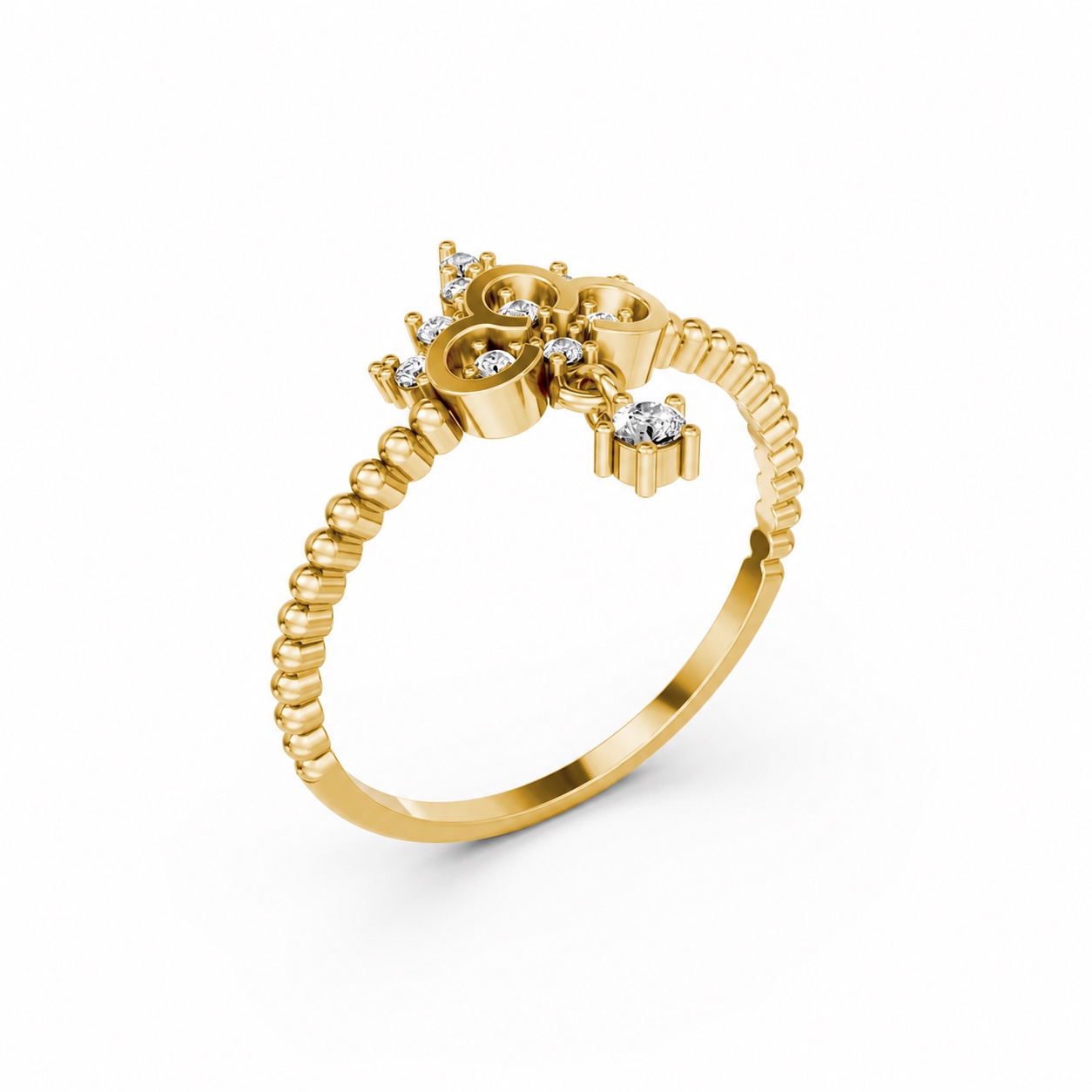 Nhẫn Nữ EURO Style RNN17 Vàng Gold thiết kế tinh tế, sang trọng