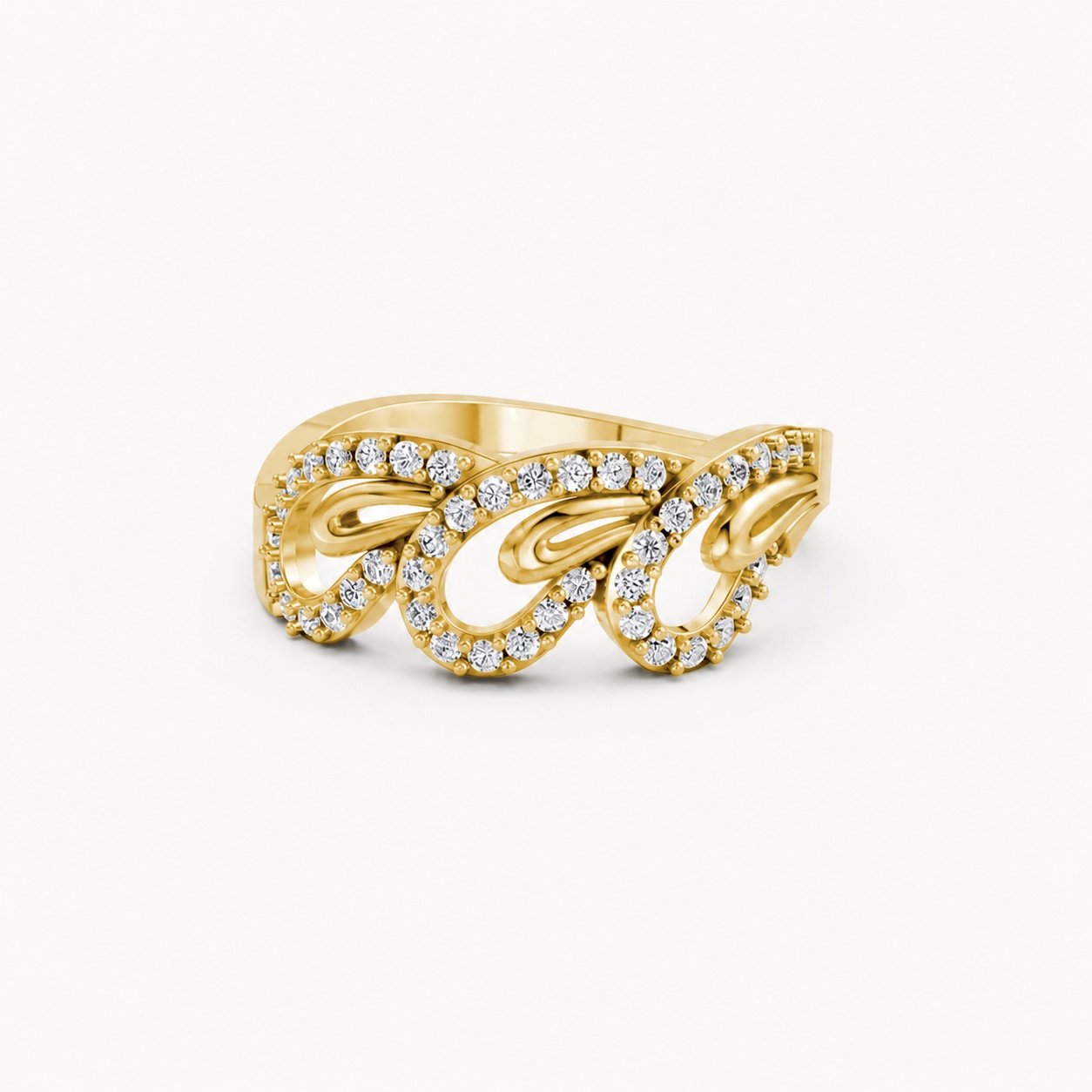 Nhẫn Nữ EURO Style RNN19 Vàng Gold vàng 10K/14K/18K/607 cao cấp, thanh lịch