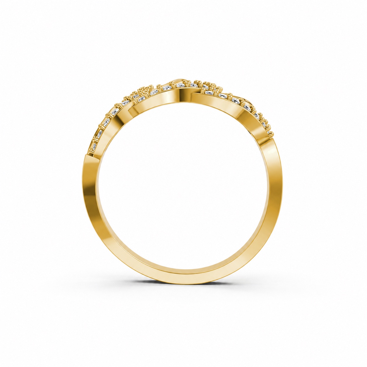 Nhẫn Nữ EURO Style RNN19 Vàng Gold thiết kế phá cách, sang trọng