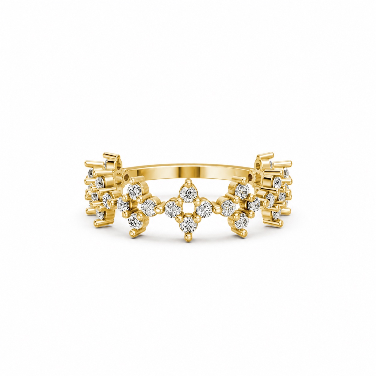 Nhẫn Nữ EURO Style RNN2 Vàng Gold vàng 10K/14K/18K/607 cao cấp, thanh lịch