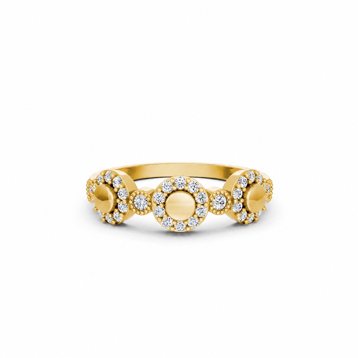 Nhẫn Nữ EURO Style RNN20 Vàng Gold vàng 10K/14K/18K/607 cao cấp, thanh lịch
