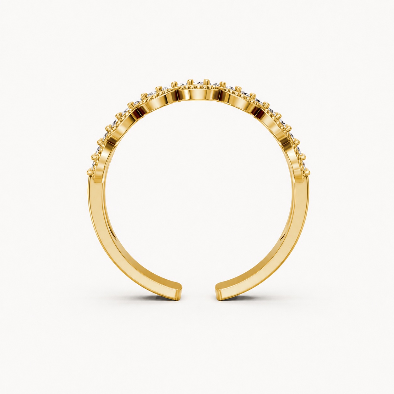 Nhẫn Nữ EURO Style RNN23 Vàng Gold thiết kế phá cách, sang trọng