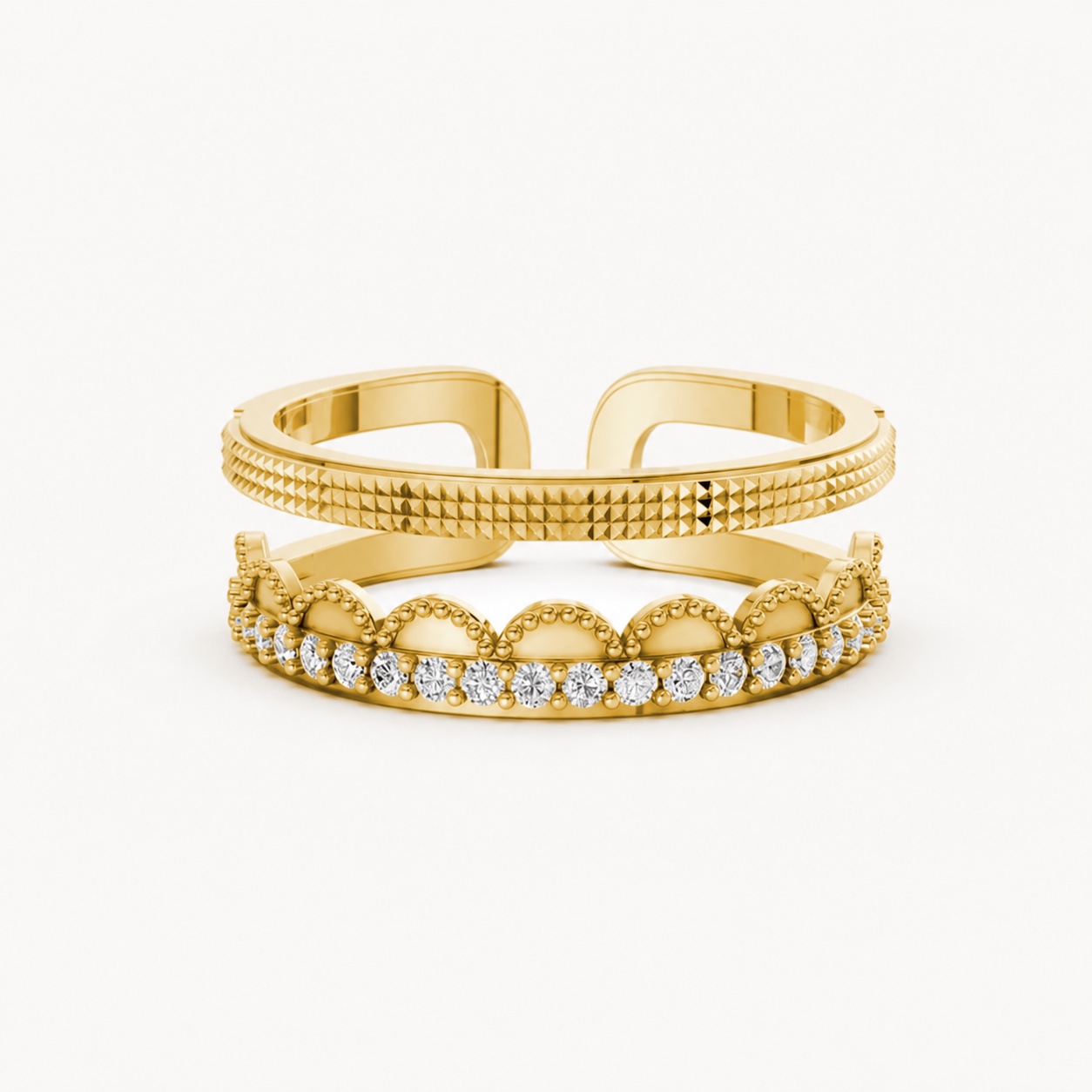 Nhẫn Nữ EURO Style RNN26 Vàng Gold vàng 10K/14K/18K/607 cao cấp, thanh lịch
