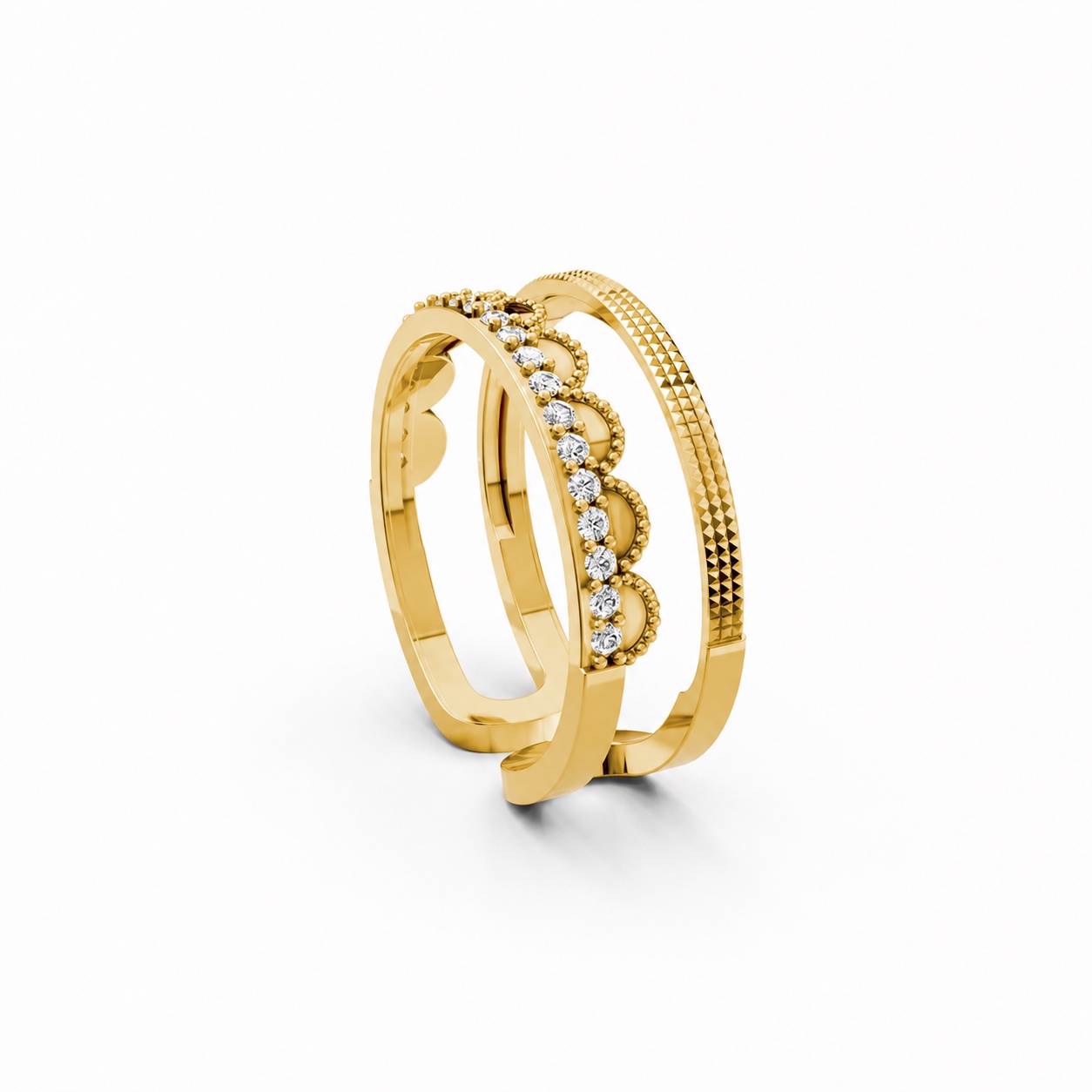 Nhẫn Nữ EURO Style RNN26 Vàng Gold thiết kế tinh xảo, độc đáo