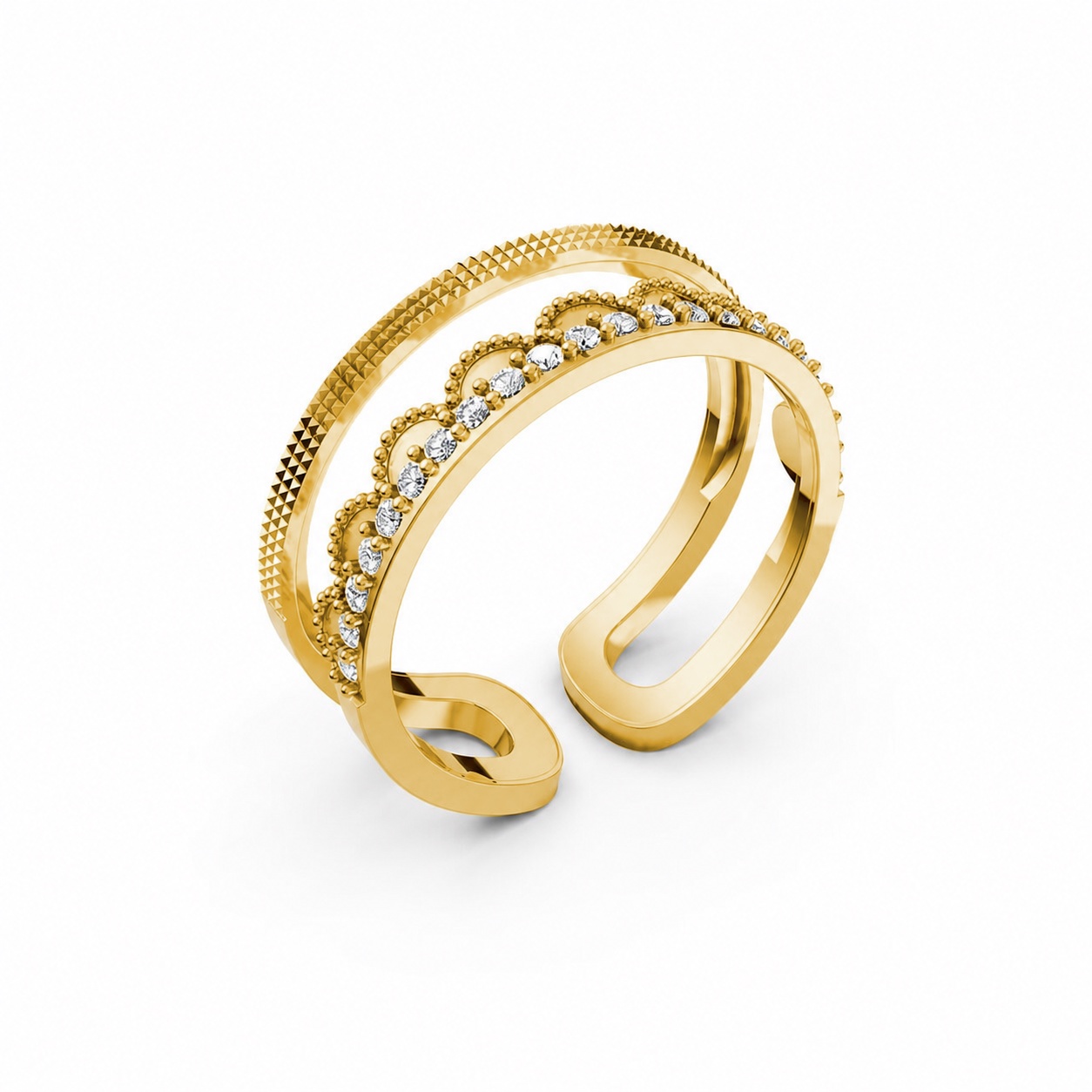 Nhẫn Nữ EURO Style RNN26 Vàng Gold thiết kế tinh tế, sang trọng
