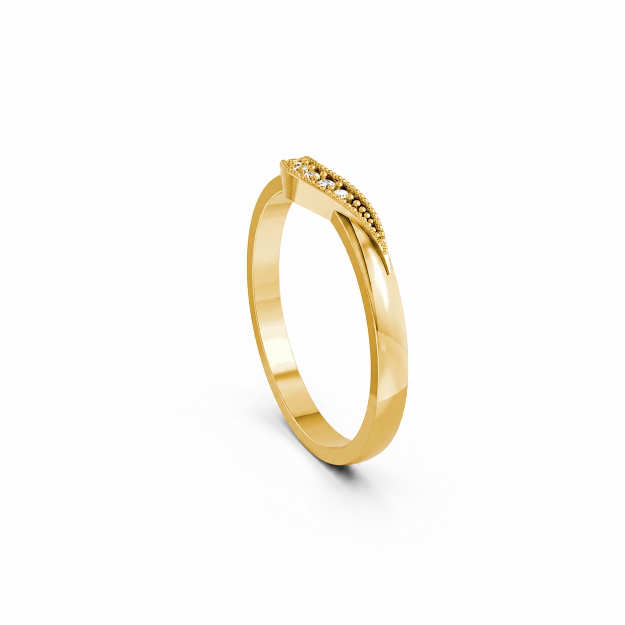 Nhẫn Nữ EURO Style RNN27 Vàng Gold thiết kế tinh xảo, độc đáo