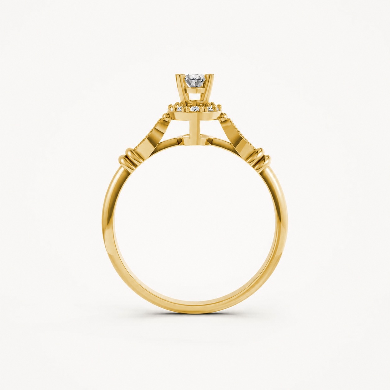 Nhẫn Nữ EURO Style RNN30 Vàng Gold thiết kế phá cách, sang trọng