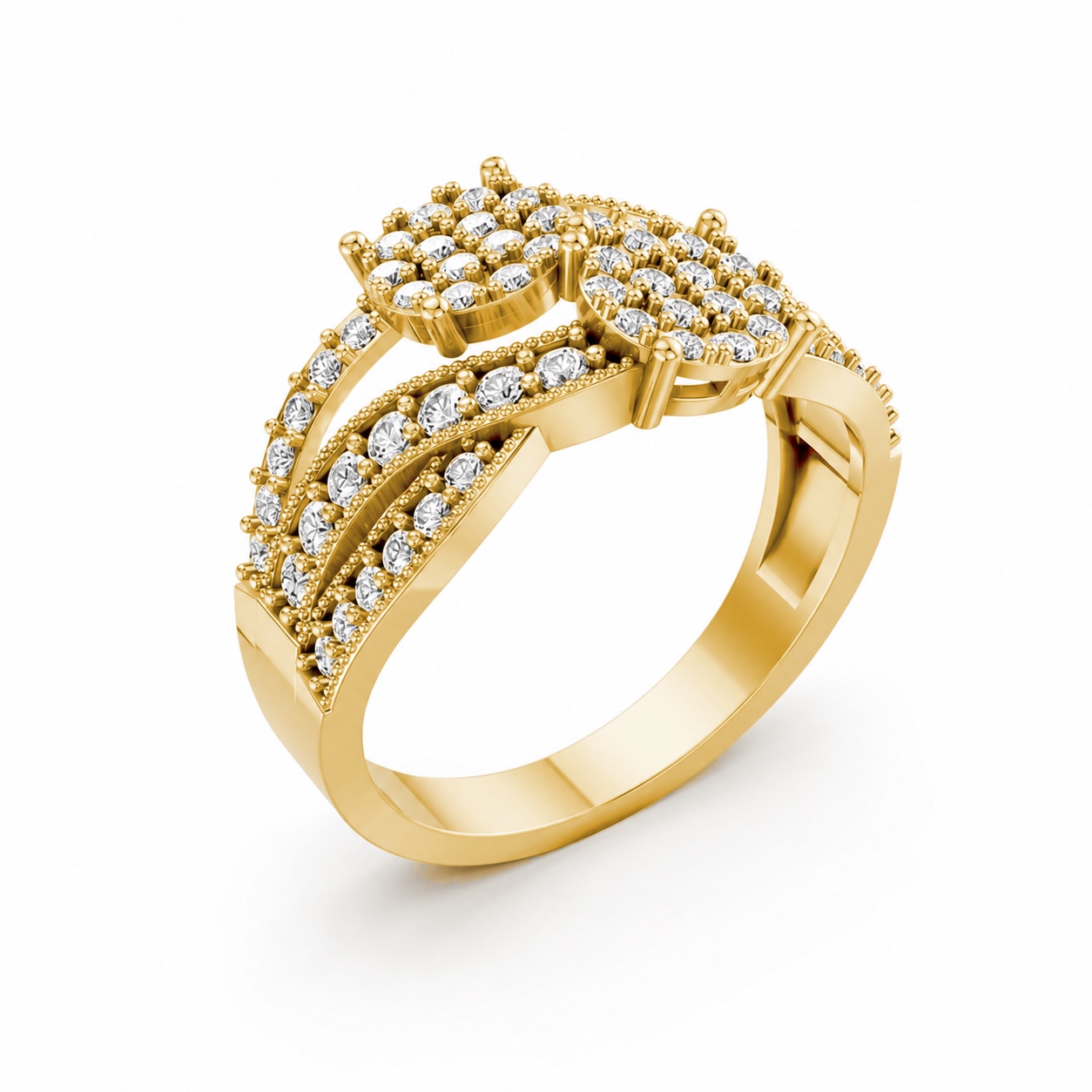 NHẪN NỮ EURO STYLE – RNN32 Vàng Gold thiết kế tinh tế, sang trọng