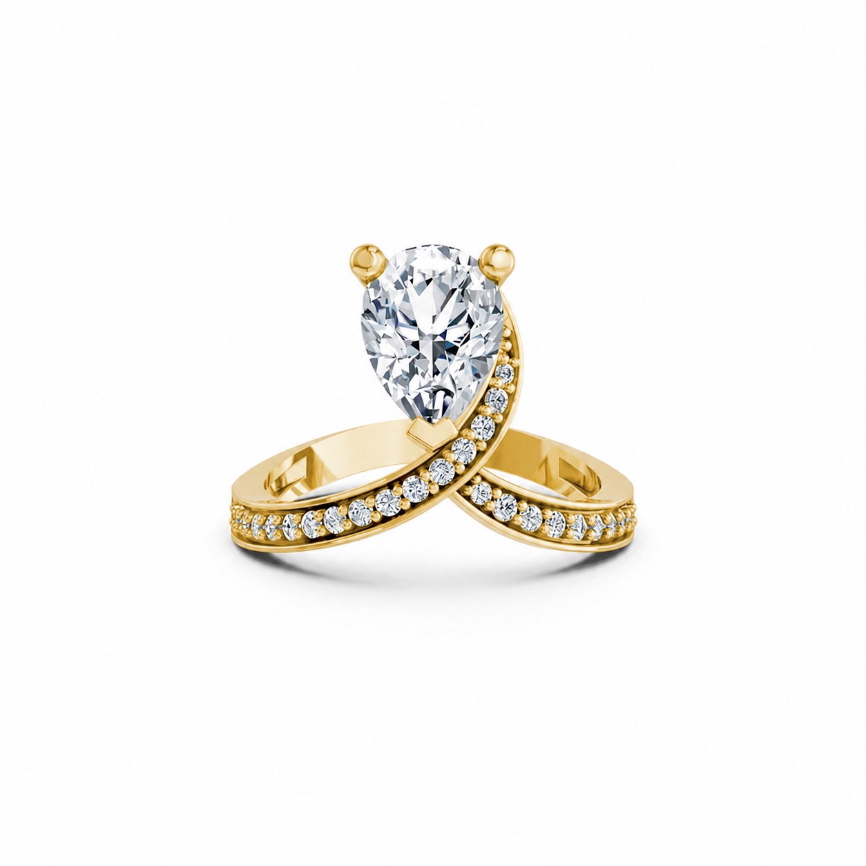 Nhẫn Nữ EURO Style RNN34 Vàng Gold vàng 10K/14K/18K/607 cao cấp, thanh lịch