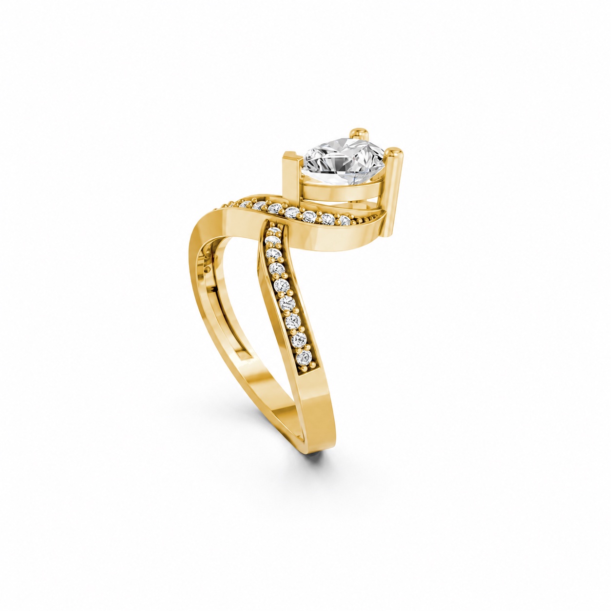 Nhẫn Nữ EURO Style RNN34 Vàng Gold thiết kế tinh xảo, độc đáo